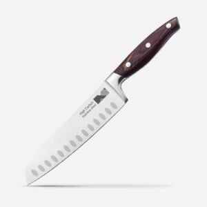 7-inch Santoku Knife with Wood Handle
