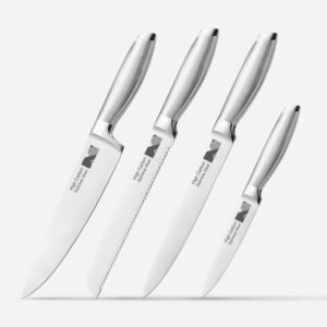Set of 4 Hollow Handle Kitchen Knife