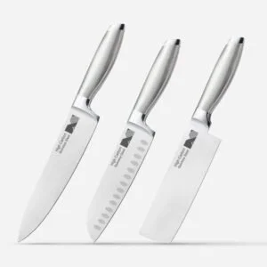 Set of 3 Hollow Handle Kitchen Knife