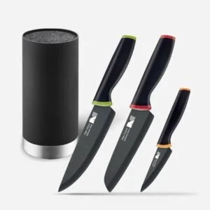 Set of 4 Ceramic Blade Knife Block Set